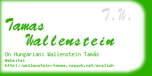 tamas wallenstein business card